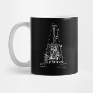 Electrical Metronome Vintage Patent Drawing Mug